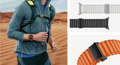 Rrip ore Samsung Trail Band për Galaxy Watch Ultra, pëlhurë, White Sand