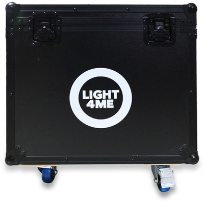 Kartë transporti Light4Me 7R Smart Beam Case 2in1, me rrota, për 2 koka lëvizëse, e zezë