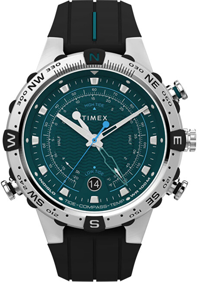 Orë dore për meshkuj Timex Expedition North® Tide-Temp-Compass TW2W24200QY, e zezë