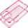Futera telefoni Matrix Clear për iPhone 14, TPU PU, transparente, rozë