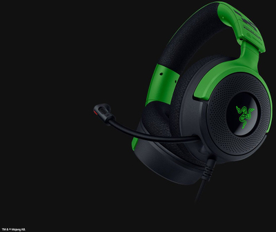 Слушалки за гејминг Razer Kraken V4 X Minecraft Edition, со кабел, USB Type C USB Type A, црни зелени
