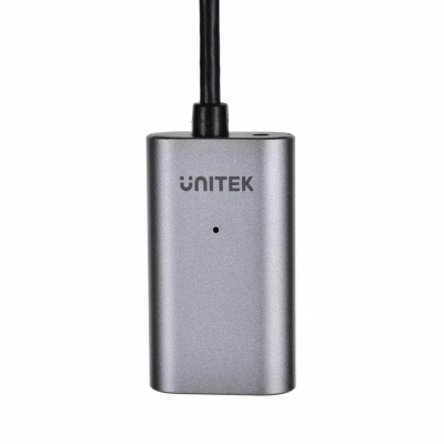 Kabllo USB Unitek Y-271, USB-A në USB-A, 5 m, ngjyrë argjendi