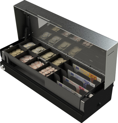 Sirtar parash APG MOD237A-BL4617, elektronik, Flip Lid 460mm, i zi