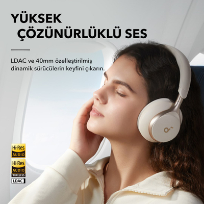 Soundcore Space One Безжични Слушалки, Beige