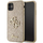 Këllëf telefoni Guess GUHCN61HG4SGD për iPhone 11 Xr, 6.1", me xixa, ari