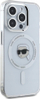 Заштитна маска Karl Lagerfeld IML Karl Head Metal Frame MagSafe, за iPhone 15 Pro Max, проѕирна