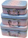 Set çanta grimi Extralink 3n1 Makeup Organizer 251, me pasqyrë, rozë