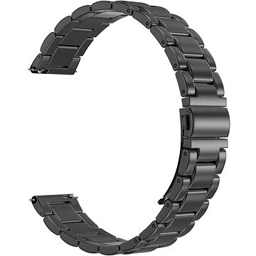 Rrip metalik për smartwatch Eternico Elegance Metal Pro, 20mm, me heqje të shpejtë, i zi