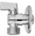 Valvul këndore Invena, 1/2" x 3/4", për lavatriçe, krom
