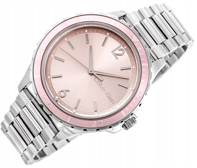 Orë dore Calvin Klein Lively Rose, 38mm, çelik inox, rozë