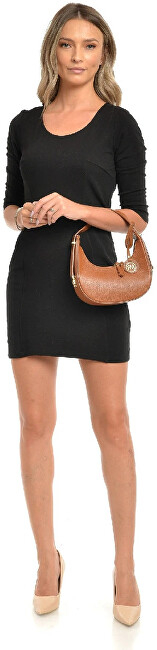 Çantë lëkure për femra Roberta M Banana Bag RM1918, cognac