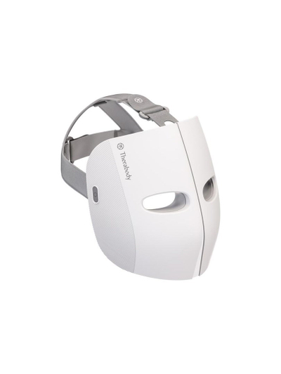 Maskë LED për fytyrë Therabody TheraFace Mask, terapi dritash të kuqe dhe blu, me vibrim relaksues, e bardhë