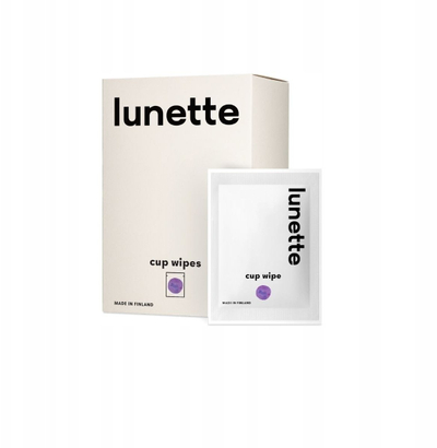 Peceta higjienike Lunette Cup Wipes, për kupë menstruale, pa aromë, 20 copë