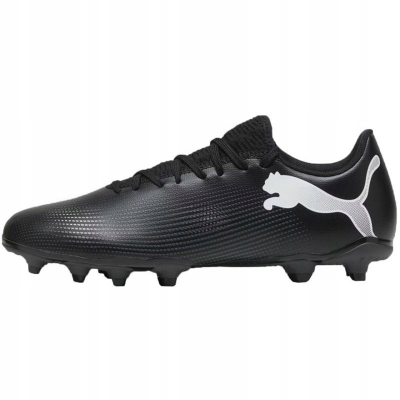 Këpucë futbolli Puma Future 7 Play FG, për fushë të thatë, të zeza