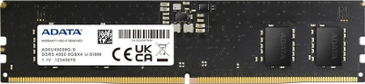 Memorie ADATA DDR5, 8 GB, 4800 MHz, CL40, AD5U48008G-S