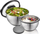 Set tasa kuzhine GEFU MUOVO, 2 copë, inox, argjendtë