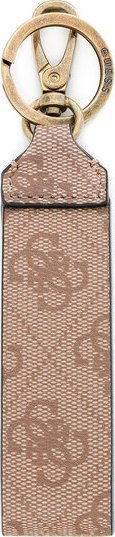 Set portofol dhe varëse çelsash Guess Vezzola, material tekstili, logo 4G, bezhë, për burra