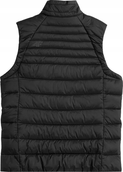 Jelek për goca 4F F091, mbushje sintetike 4FWarm, pa kapuç, i zi