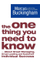 One Thing You Need To Know - Marcus Buckingham