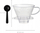 Filter kafeje Atmosphera Plastic Dripper, 13.5 cm, plastik