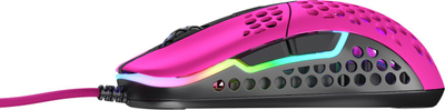 Mouse gaming Xtrfy M42 RGB, me kabllo, rozë