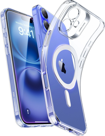 Kapak telefoni ESR Zero Clear HaloLock, për iPhone 16 6.1", MagSafe, transparent