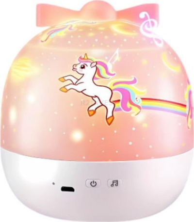 Projektor nate RoGer Unicorn RO KP UNI PN, LED, me karikim USB, shumëngjyrësh