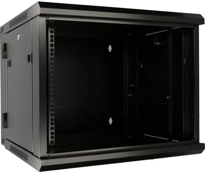 Kabinet rrjeti muror ExtraLink Wall Cabinet 19" 6U, metalik me derë xhami, gri