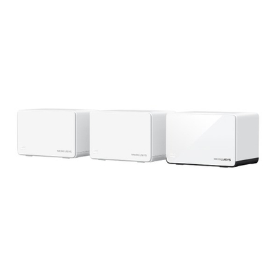 Sistem mesh WiFi Mercusys Halo H85X, AX3000, set 3 pjesë, i bardhë