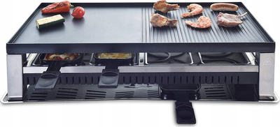 Grill elektrik Solis 977.47 5n1, 1200W, sipërfaqe mos-ngjitëse, inox i zi