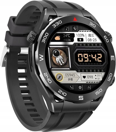 Smartwatch Hoco Y16, 1.39", me Bluetooth për thirrje, i zi