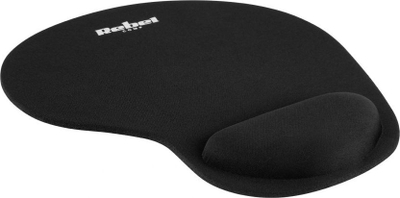 Mousepad Rebel KOM1191 ergonomik, me mbështetje për kyçin, i zi