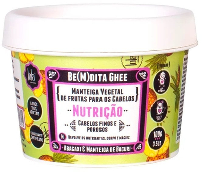 Maskë flokësh Lola Cosmetics Be(M)dita Ghee Pineapple Bacuri Butter, për ushqim flokësh, 100g