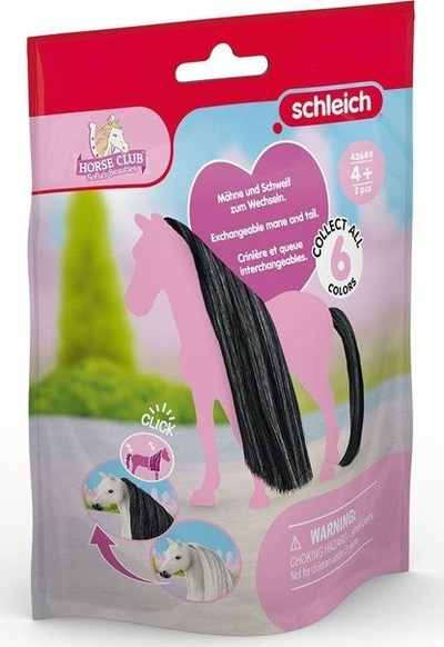 Lodër kal Schleich Horse Club 42649 Hair Beauty Horses, me aksesorë flokësh, multingjyrëshe