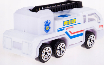Makinë lodër policie Hipo Police Die Cast, metal plastike, 1:64, shumëngjyrëshe