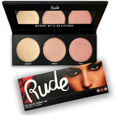 Paletë hijesh për sy Rude Cosmetics Highlighting Shimmer Trio 16.2 g