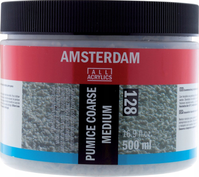 Medium akrilik Amsterdam Pumice Coarse 128, 500ml, strukturë e ashpër
