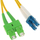 Kabllo optik SINGLE-MODE ULTIMODE PC-2SC-APC/2LC-5, duplex, 5 m, e verdhë
