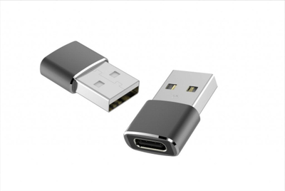 Adapter USB ART OEM, USB 2.0 mashkull në USB C femër, OTG, ngjyrë argjend