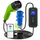 Karikues mobil për makinë elektrike Qoltec Type2, rregullim intensiteti, 2‑në‑1, jeshil