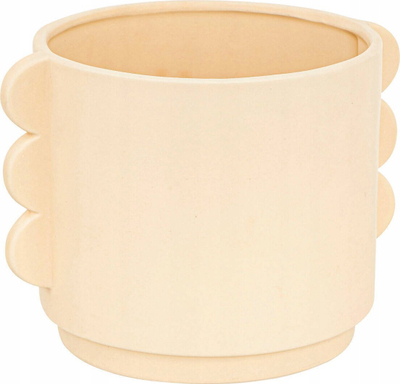 Mbulesë qeramike për vazo Dekor Walther WAVY BLISS, 18 cm, ecru