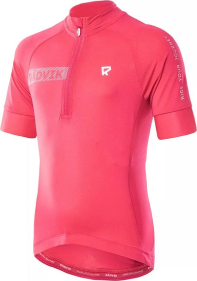 Bluzë sportive për çiklizëm Radvik Alpha Jgr Jr, për fëmijë, poliestër elastik, rozë