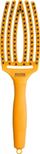 Четка за коса Olivia Garden Fingerbrush Care Iconic Boar and Nylon, ергономска, Yellow Sunshine