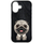 Mbulesë telefoni Nimmy Big Eyed Pet Dog 2.0 për iPhone 17, TPU PC, dizajn qen, e zezë