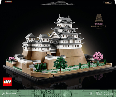 Set LEGO Architecture Kështjella Himeji 21060, model kështjelle, për të rritur, shumëngjyrësh