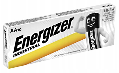 Bateri alkaline Energizer Industrial AA, 1.5V, paketim 10 copë