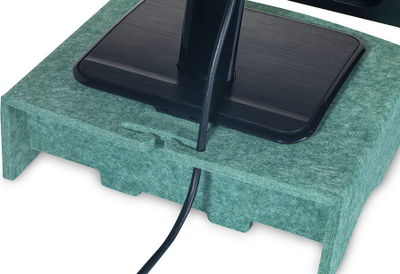Mbajtëse monitori BakkerElkhuizen Q-Riser 90 Circular, për ekrane deri në 17", ergonomike, jeshile