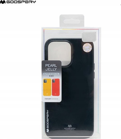 Mbrojtëse telefoni Mercury Jelly Case për iPhone 15 Plus 6.7", TPU, e zezë