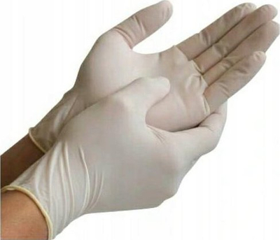 Doreza latex pa pluhur SafeHand Latex PF, madhësia S, ngjyra qumësht