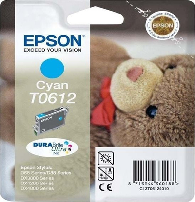 Kartutxh boje Epson T0612, origjinale, cian